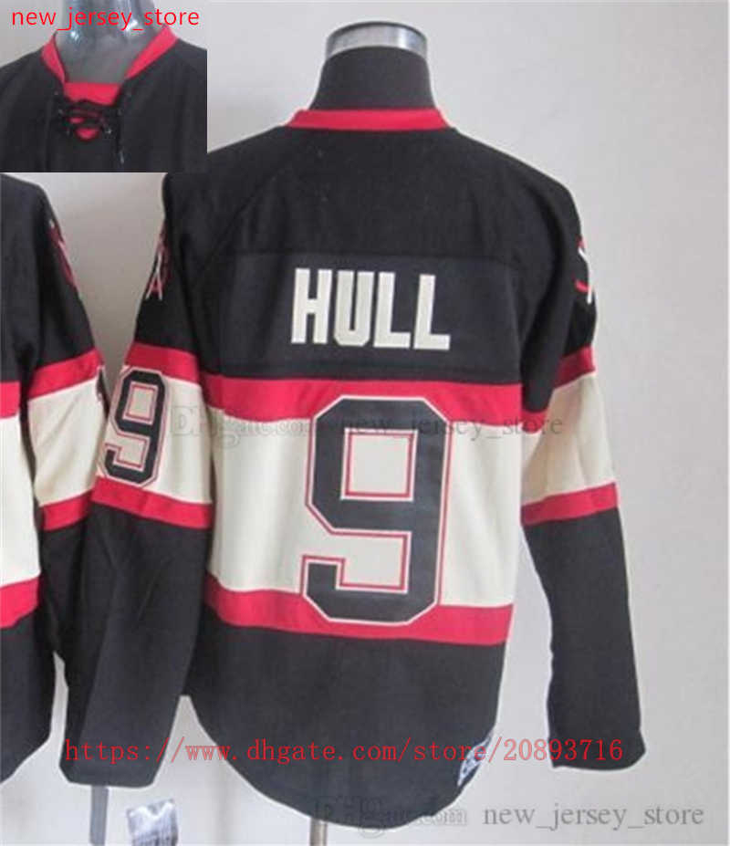 1926-1999 Movie Retro CCM Ice Hockey Jersey Embroidery 9 Bobby Hull 1 Glenn Hall 10 Patrick Sharp 8 Bill Mosienko 38 Ryan Hartman 61 StanleyCup Vintag