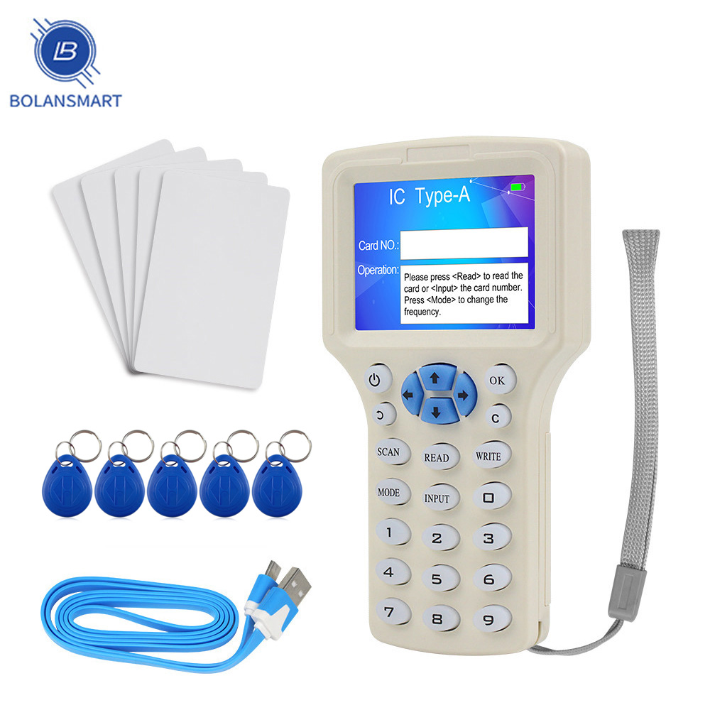 Frequency NFCSmart Card Reader Writer RFID Copier 125KHz 13.56MHz USB Fob Programmer Copy Encrypted Key
Frequency NFCSmart Card Reader Writer RFID Copier 125KHz 13.56MHz USB Fob Programmer Copy Encrypted Key
