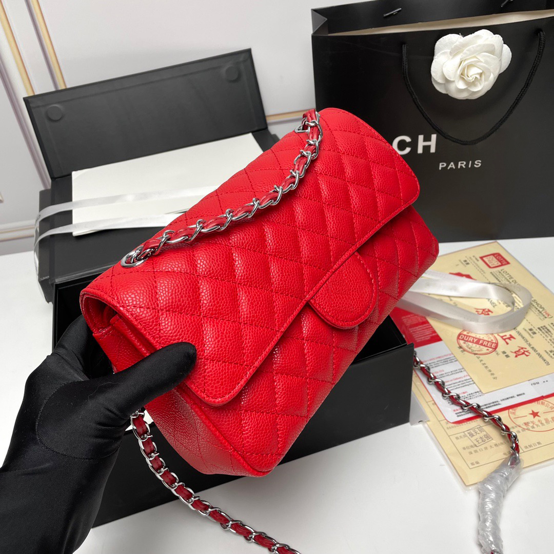 Caviar Lambskin Original 5A Quality Women Shoulder Bags Purses Quilted Flap Medium Size 25cm 30cm Chain Lady Handbag Luxuries Designers Bag, White caviar gold hardware
Caviar Lambskin Original 5A Quality Women Shoulder Bags Purses Quilted Flap Medium Size 25cm 30cm Chain Lady Handbag Luxuries Designers Bag, White caviar gold hardware
