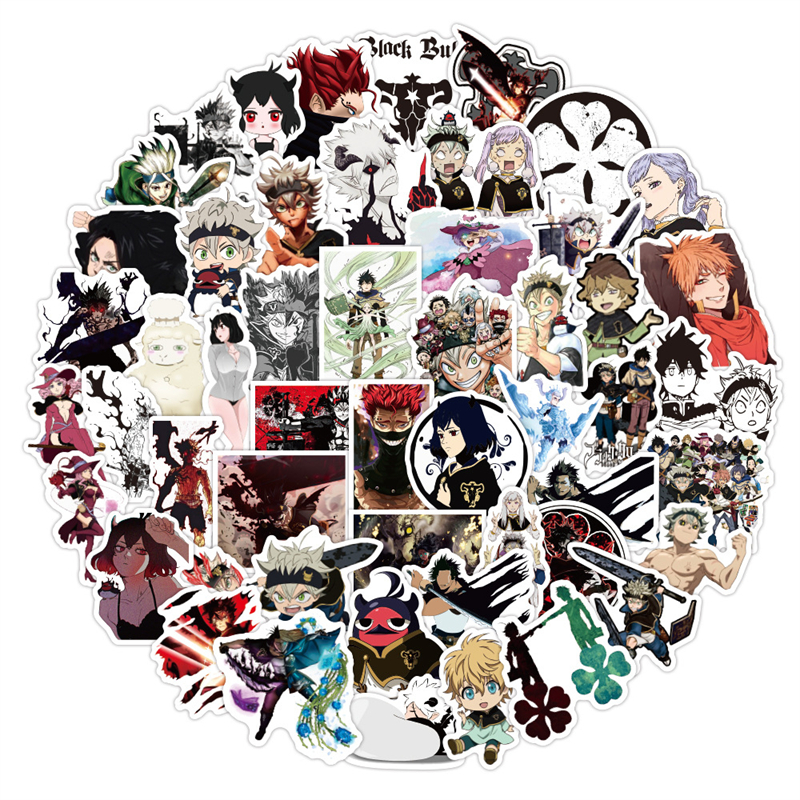 50Pcs anime Black Clover stickers Asta Graffiti Kids Toy Skateboard car Motorcycle Bicycle Sticker Decals Wholesale