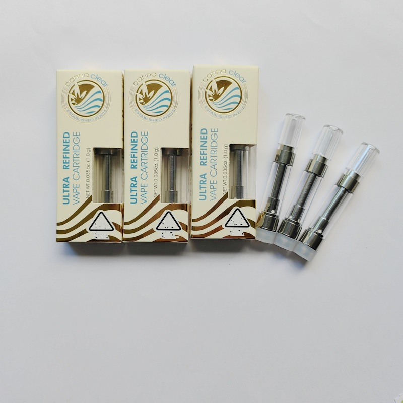 Canna Clear Cart Atomizers Ceramic Glass Tank 0.8 1.0ml Empty Cartridges Thick Oil Vape Carts Dab Pen Vaporizer white tip
Canna Clear Cart Atomizers Ceramic Glass Tank 0.8 1.0ml Empty Cartridges Thick Oil Vape Carts Dab Pen Vaporizer white tip