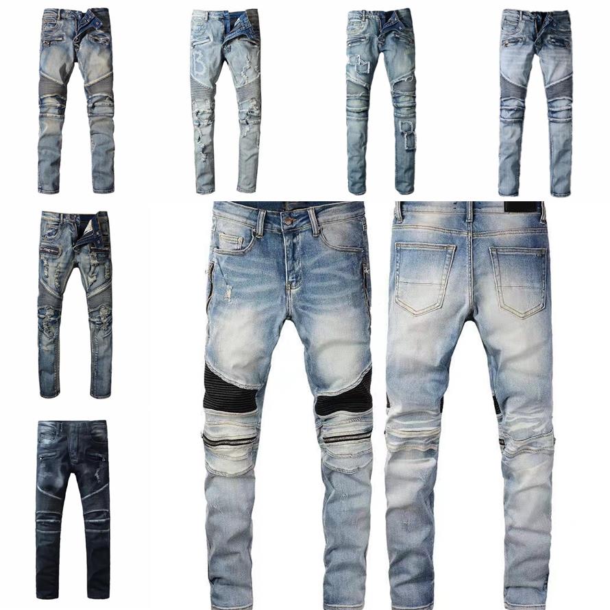 FW Mens Designer Jeans balmain Distressed Ripped Biker Slim Fit Motorcycle Bikers Denim For Men balman Beam Foot Trousers Mans Black Pants pour, Hi
FW Mens Designer Jeans balmain Distressed Ripped Biker Slim Fit Motorcycle Bikers Denim For Men balman Beam Foot Trousers Mans Black Pants pour, Hi