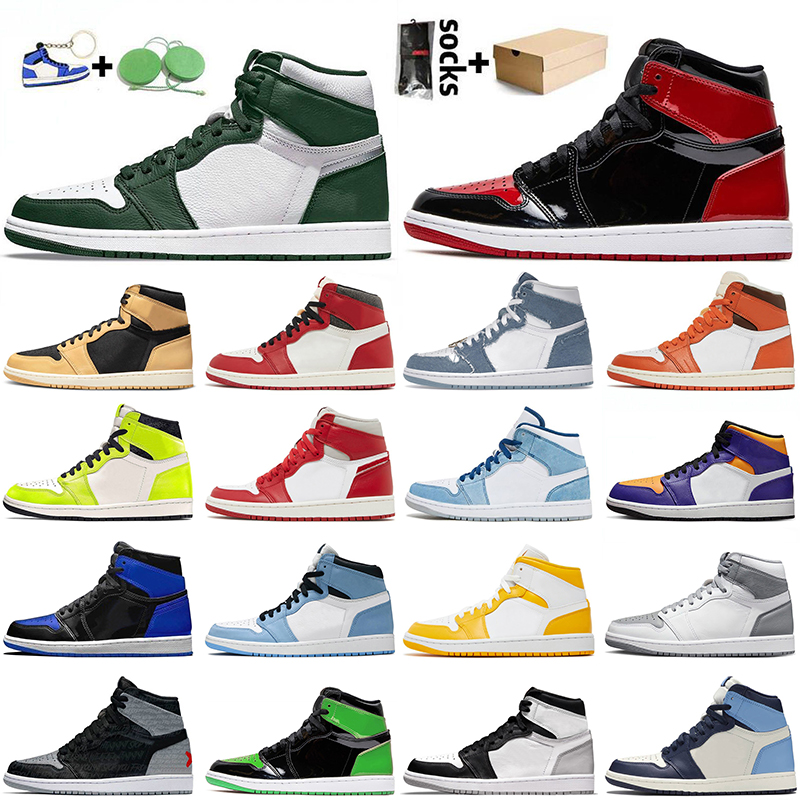 1s Gorge Green Lakers Jumpman 1 Basketball Shoes With Box High OF Starfish Lost Found Heirloom Denim University Blue Patent Bred Wolf Grey Women Mens Trainer Sneakers, B37 unc 36-47
1s Gorge Green Lakers Jumpman 1 Basketball Shoes With Box High OF Starfish Lost Found Heirloom Denim University Blue Patent Bred Wolf Grey Women Mens Trainer Sneakers, B37 unc 36-47