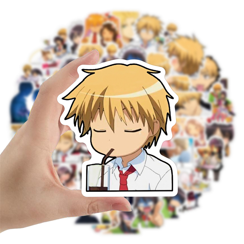 50PCS anime Maid Sama Stickers Ayuzawa Misaki usui takumi Graffiti Kids Toy Skateboard car Motorcycle Bicycle Sticker Decals Wholesale