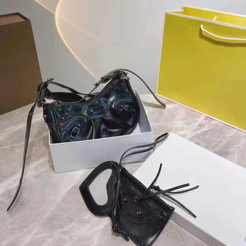 2022EGO - Texas Shoulder Bag in Black Faux Leather le cagole womens designer woman shoulder bags small large top motorcycle luxury crossbody