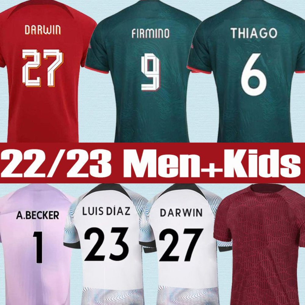 22-23 season soccer jerseys FIRMINO Thailand 2023 DARWIN final chanpions Mohamed Diogo Luis DIaz Football shirt top men kids kits Minamino Alexander Arnold DARWIN, Home kids socks
22-23 season soccer jerseys FIRMINO Thailand 2023 DARWIN final chanpions Mohamed Diogo Luis DIaz Football shirt top men kids kits Minamino Alexander Arnold DARWIN, Home kids socks