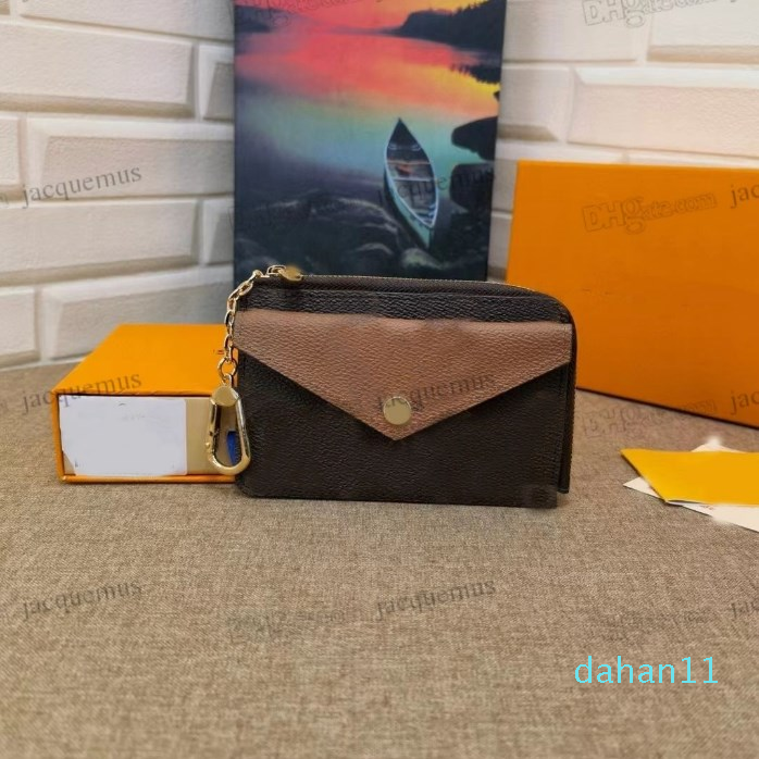 Recto Verso Credit card Wallet Cardholder holder Paid Flower small wallets womens Mens pouch borsa leather zippy