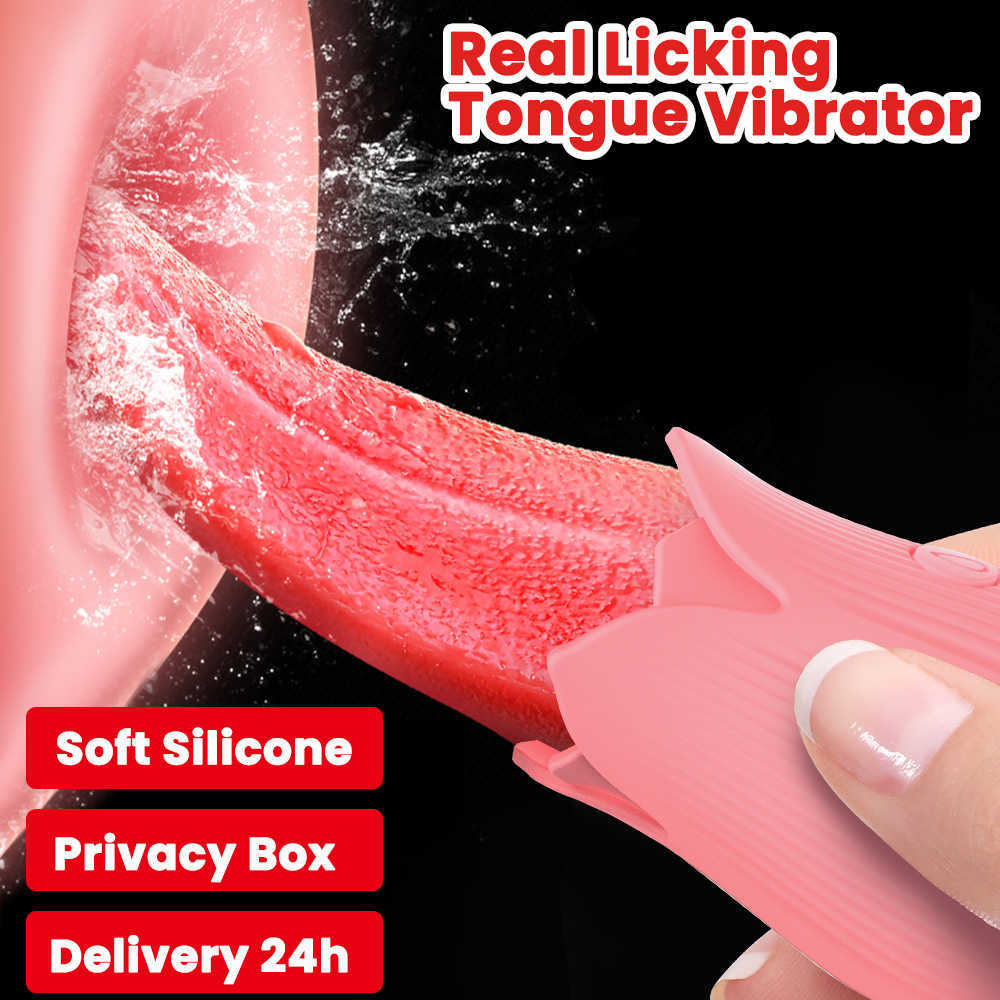 Massager penis cock Toys Dildo Blowjob Tongue Licking Vibrator Female Clitoris Stimulator Machine Sexy Rose Toy for Women T24P