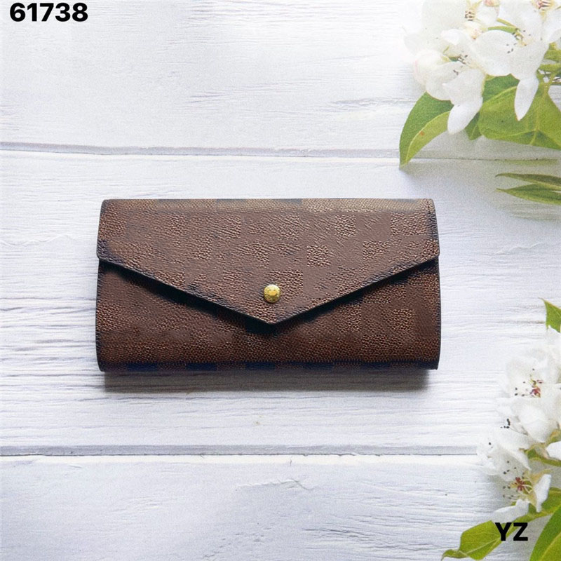 Luxurys Designer Wallets Womens Sarah Purses Gold Button Long Classic Wallets Card Holder France Paris Plaid Style Carry Around Women Pocket Coin Purse, 2-brown plaid
Luxurys Designer Wallets Womens Sarah Purses Gold Button Long Classic Wallets Card Holder France Paris Plaid Style Carry Around Women Pocket Coin Purse, 2-brown plaid