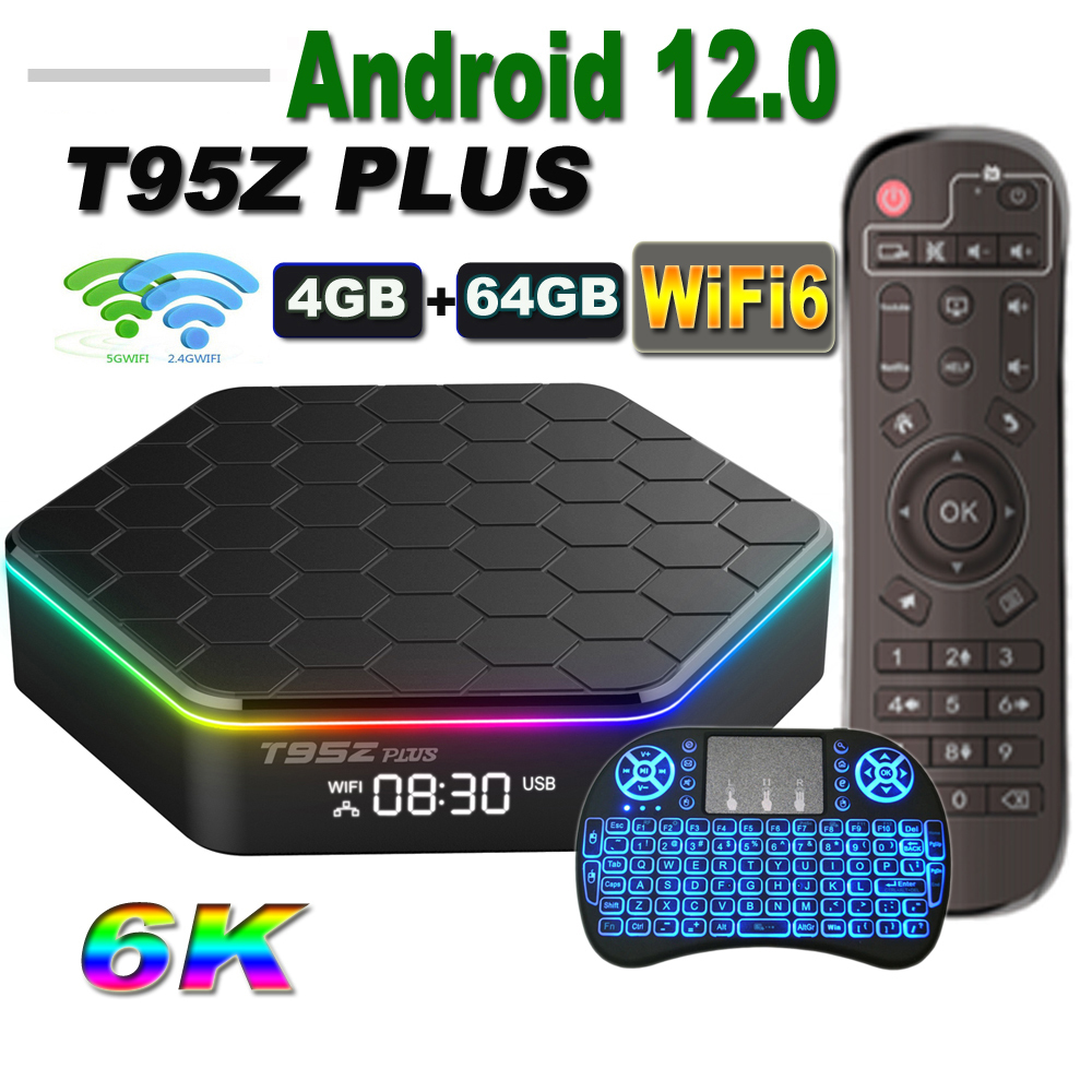 Other Electronics Set Top Box T95Z PLUS Android 12 TV Box Allwinner H618 6K 24G 5G Wifi6 4GB 64B 32GB 2GB16GB BT50 H265 Global Media Player Receiver 221014
Other Electronics Set Top Box T95Z PLUS Android 12 TV Box Allwinner H618 6K 24G 5G Wifi6 4GB 64B 32GB 2GB16GB BT50 H265 Global Media Player Receiver 221014