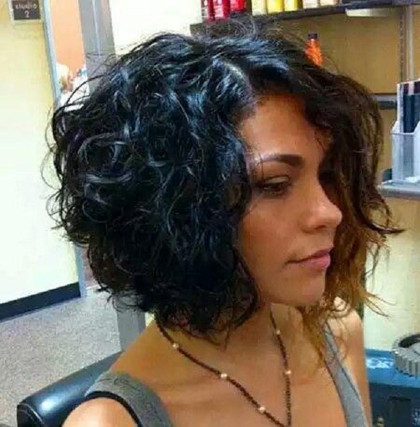 Synthetic Wig Wigs female short curly hair partial Women Small curly