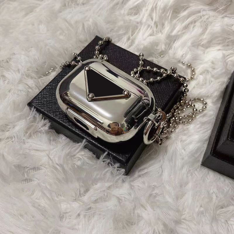 Designer Headphone Cushions For AirPods 1 2 3 Pro Cases Luxury Earphone Accessories Reflexible Metal Style Fashion Metal Ball Chain Case Top
Designer Headphone Cushions For AirPods 1 2 3 Pro Cases Luxury Earphone Accessories Reflexible Metal Style Fashion Metal Ball Chain Case Top