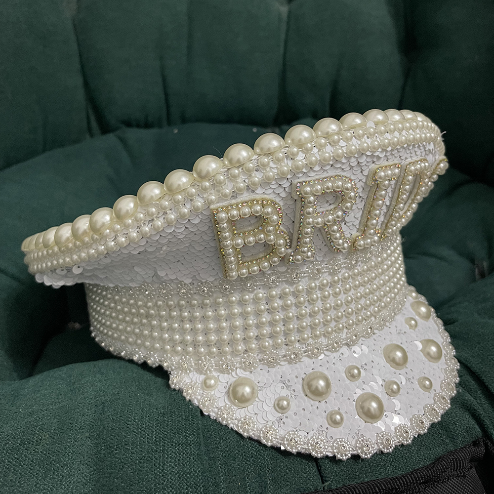 Berets Handmade Women Military Hat White Sequin Burning Luxury Captain Sergeant Hat Pearl Bride Festival Part Hat 3 Size 221014
Berets Handmade Women Military Hat White Sequin Burning Luxury Captain Sergeant Hat Pearl Bride Festival Part Hat 3 Size 221014