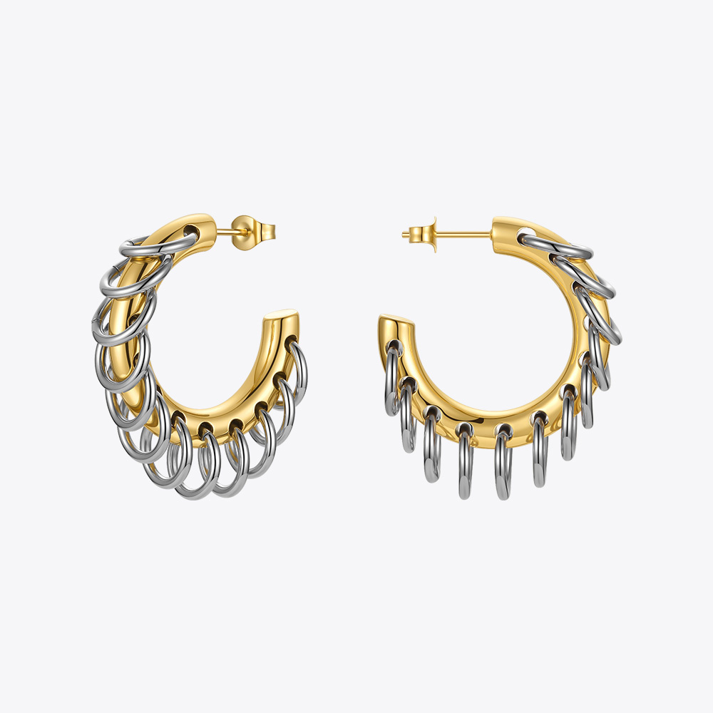 Hoop Huggie ENFASHION Punk Circle Loop Earring Stainless Steel Hoop Earrings For Women Gold Color Brincos Feminino Fashion Jewelry E211304 221014
Hoop Huggie ENFASHION Punk Circle Loop Earring Stainless Steel Hoop Earrings For Women Gold Color Brincos Feminino Fashion Jewelry E211304 221014