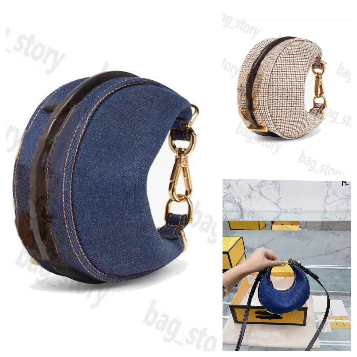 Mini Nano Graphy Hobo Crescent Bag Beige Denim Charm Handbag Zip Fastening Vintage Gold Metal Letter Lether Strap Shoulderbag Underarmbag Small Tote Bags Cross Body
Mini Nano Graphy Hobo Crescent Bag Beige Denim Charm Handbag Zip Fastening Vintage Gold Metal Letter Lether Strap Shoulderbag Underarmbag Small Tote Bags Cross Body