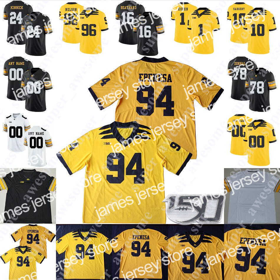 American College Football Wear Iowa Hawkeyes Jersey Cole Banwart Garret Jansen Michael Sleep-Dalton Ryan Gersonde Riley Moss Kyle Sorensen Charlie Jones Jack Comb, White
American College Football Wear Iowa Hawkeyes Jersey Cole Banwart Garret Jansen Michael Sleep-Dalton Ryan Gersonde Riley Moss Kyle Sorensen Charlie Jones Jack Comb, White