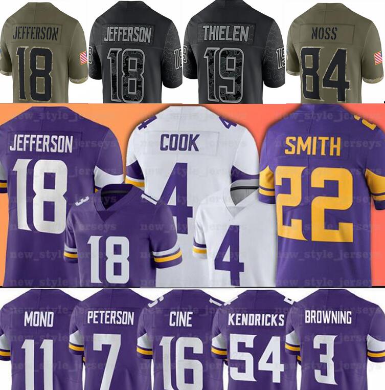 18 Justin Jefferson Jersey Minnesota''Vikings''Adam Thielen Lewis Cine Kirk Cousins Randy Moss Dalvin rugby football''nfl jerseys, Stitched
18 Justin Jefferson Jersey Minnesota''Vikings''Adam Thielen Lewis Cine Kirk Cousins Randy Moss Dalvin rugby football''nfl jerseys, Stitched