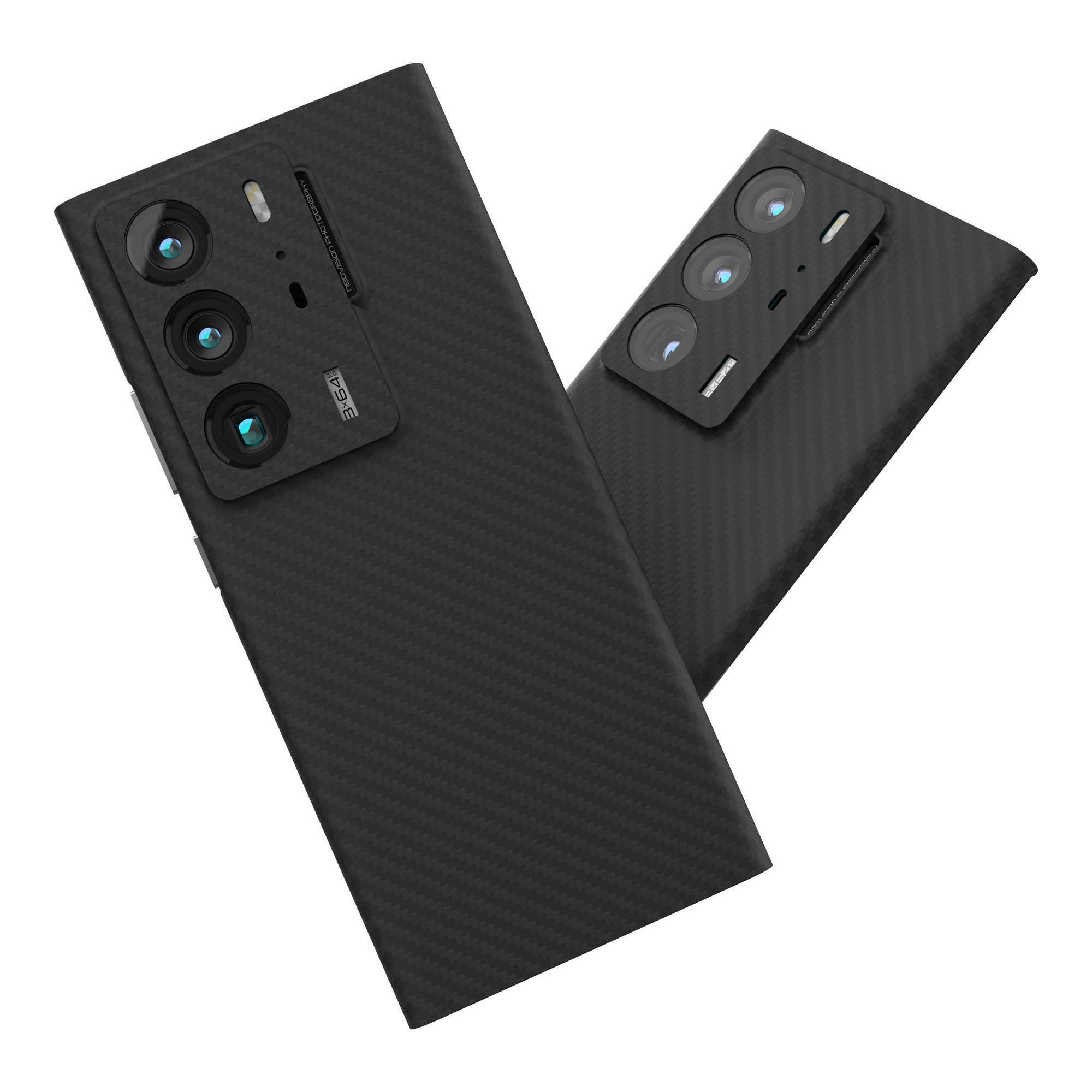 Cell Phone Cases Real Pure Carbon Fiber For ZTE Axon 40 Ultra Original Official Design Aramid Cover for 40 Pro 5G W221014