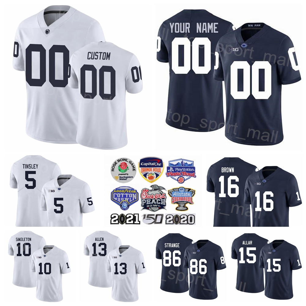 American College Football Wear NCAA PSU Penn State Nittany Football 15 Drew Allar Jersey 10 Nicholas Singleton 13 Kaytron Allen 86 Brenton Strange 5 Mitchell, With name
American College Football Wear NCAA PSU Penn State Nittany Football 15 Drew Allar Jersey 10 Nicholas Singleton 13 Kaytron Allen 86 Brenton Strange 5 Mitchell, With name