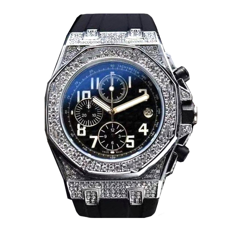 Quality Mens Dwellers Watches Classic Design Diamond Iced Out Watch Quartz Movement Men Sport Wristwatch Gift Clock Shinning Stopwatch Timer, Z003
Quality Mens Dwellers Watches Classic Design Diamond Iced Out Watch Quartz Movement Men Sport Wristwatch Gift Clock Shinning Stopwatch Timer, Z003