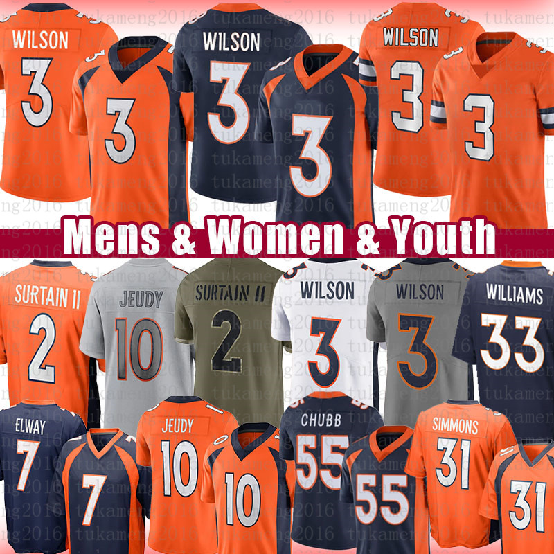 3 Russell Wilson Football Jersey Pat Patrick Surtain II Justin Simmons Jerry Jeudy Javonte Williams Bradley Chubb Peyton Manning Courtland Sutton Brandon McManus, 2022 mens jersey(ym)
3 Russell Wilson Football Jersey Pat Patrick Surtain II Justin Simmons Jerry Jeudy Javonte Williams Bradley Chubb Peyton Manning Courtland Sutton Brandon McManus, 2022 mens jersey(ym)