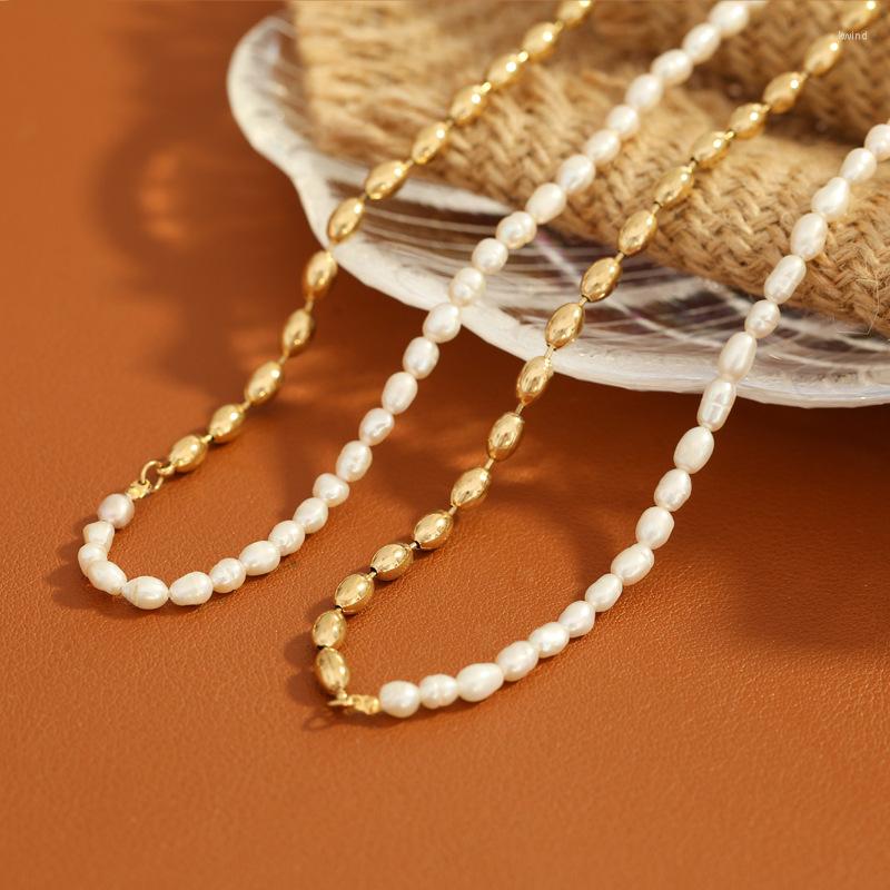Choker Selling Fashion Panel 18K Gold Plated Titanium Steel Chain Freshwater Pearl Necklace For Women
Choker Selling Fashion Panel 18K Gold Plated Titanium Steel Chain Freshwater Pearl Necklace For Women