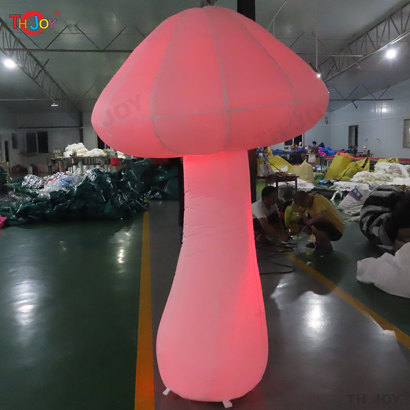 Outdoor Activities Mushroom Decoration for Party Event Giant inflatable mushroom with led light
