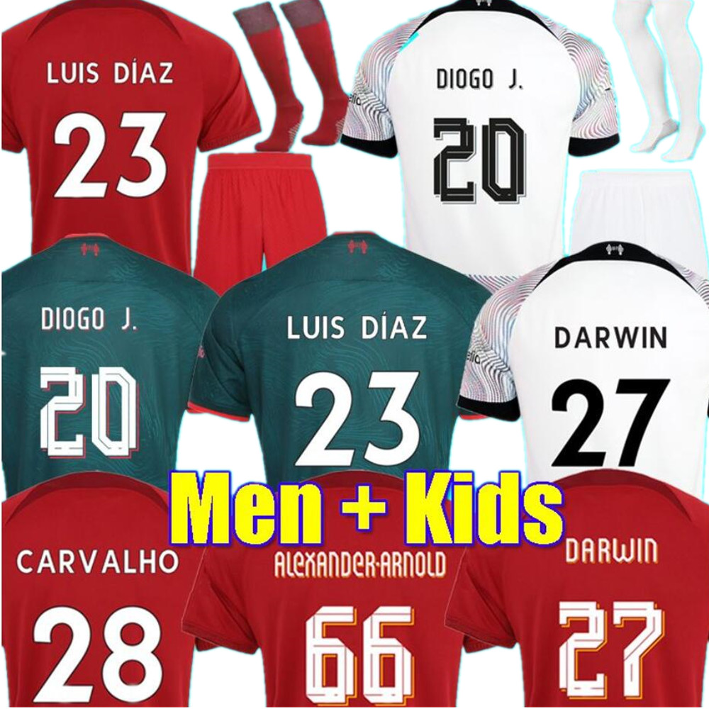 2022 2023 soccer jerseys season home away 3rd DARWIN 22/23 Mohamed Diogo Luis DIaz Alexander Arnold football kit shirts men kids uniform, Gk kids
2022 2023 soccer jerseys season home away 3rd DARWIN 22/23 Mohamed Diogo Luis DIaz Alexander Arnold football kit shirts men kids uniform, Gk kids
