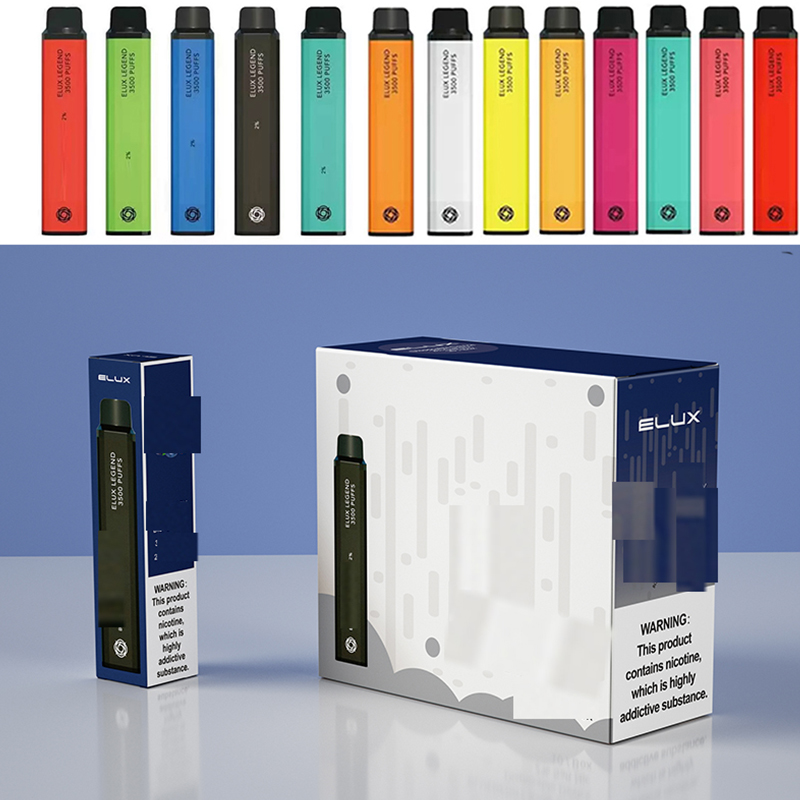 16500 Battery Elux Legend 3500 Puffs Disposable 2% 1500Mah Vaporizer Stick 5Ml Pre Filled Cartridge Device 32 colors
16500 Battery Elux Legend 3500 Puffs Disposable 2% 1500Mah Vaporizer Stick 5Ml Pre Filled Cartridge Device 32 colors