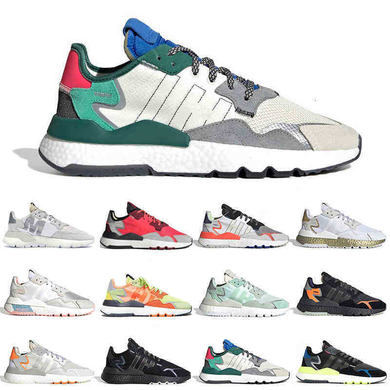 Basketball Shoes Nite Jogger Women Men Reflective Triple Black White Orange Volt Beige Sneakers Tennis