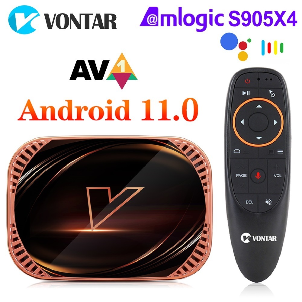 Other Electronics Set Top Box VONTAR X4 Amlogic S905X4 Smart TV Box Android 11 4GB 128G 32GB 64GB Wifi BT AV1 Media Player TVBOX 4K 1000M Set top box 221014
Other Electronics Set Top Box VONTAR X4 Amlogic S905X4 Smart TV Box Android 11 4GB 128G 32GB 64GB Wifi BT AV1 Media Player TVBOX 4K 1000M Set top box 221014