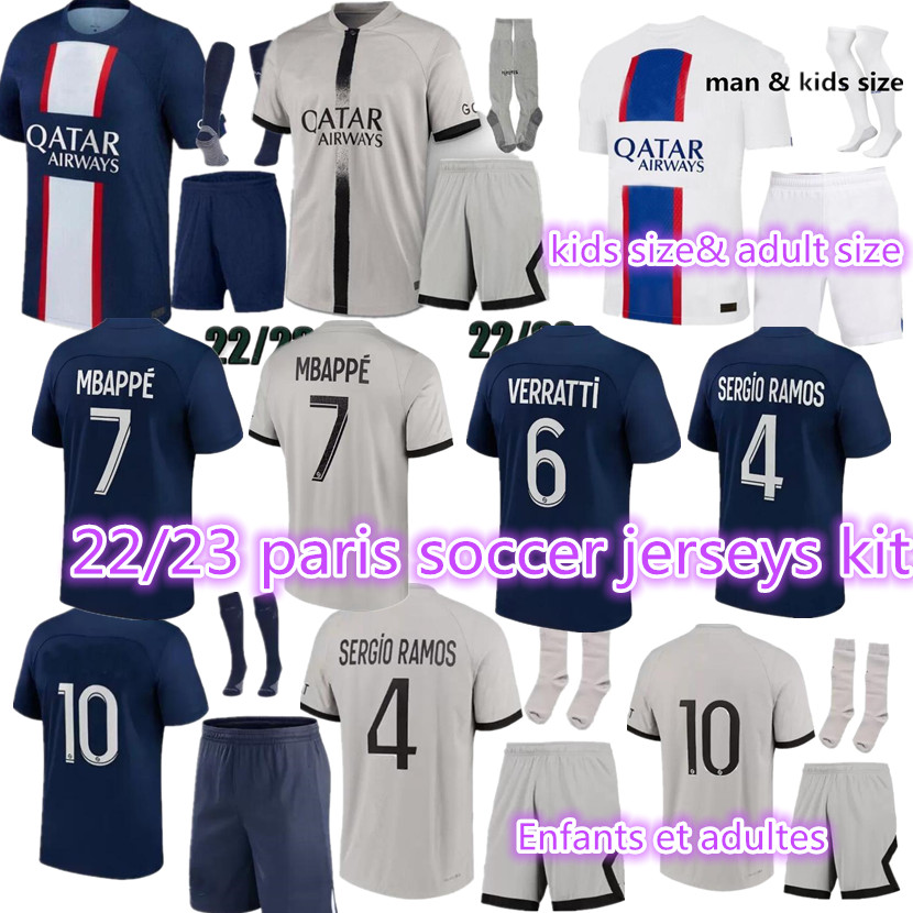 22 23 adult kids kit set MBAPPE HAKIMI PLAYER #30 soccer jersey PAriS SERGIO RAMOS Maillots de football 2021 2022 2023 MARQUINHOS VERRATTI shirt uniforms maillot foot
22 23 adult kids kit set MBAPPE HAKIMI PLAYER #30 soccer jersey PAriS SERGIO RAMOS Maillots de football 2021 2022 2023 MARQUINHOS VERRATTI shirt uniforms maillot foot