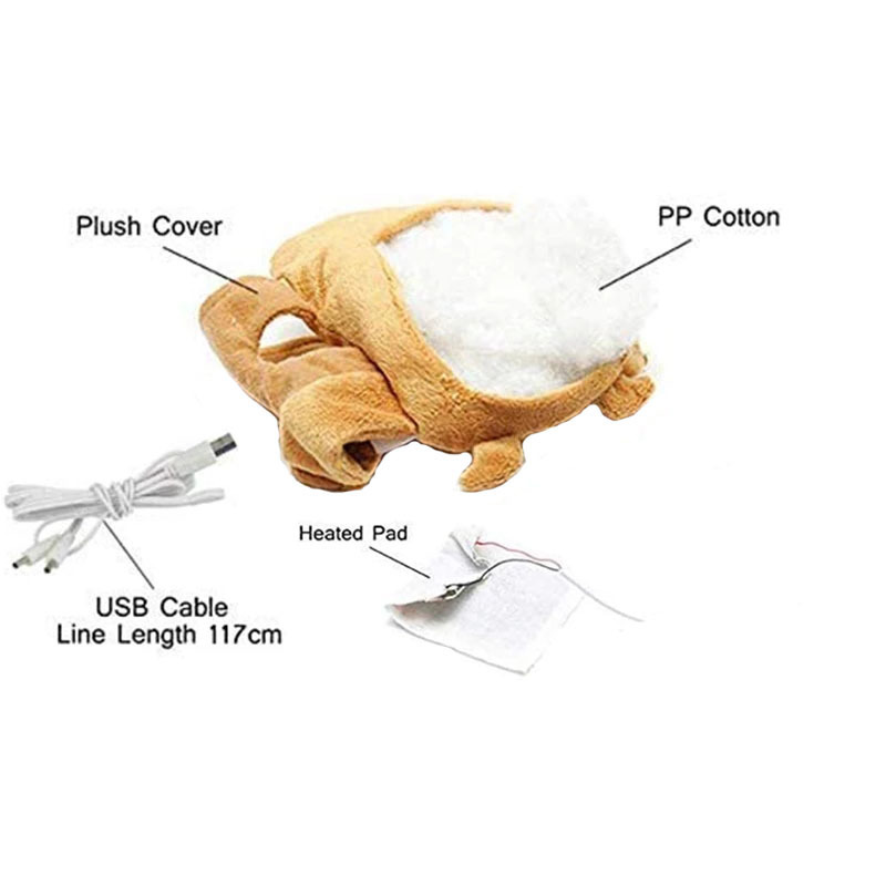 Other Home Garden USB Cute Hand Warmers Gloves for Typing Warmer Heated Gloves for Women Fingerless Cute Toast Shape Winter Gloves6644977