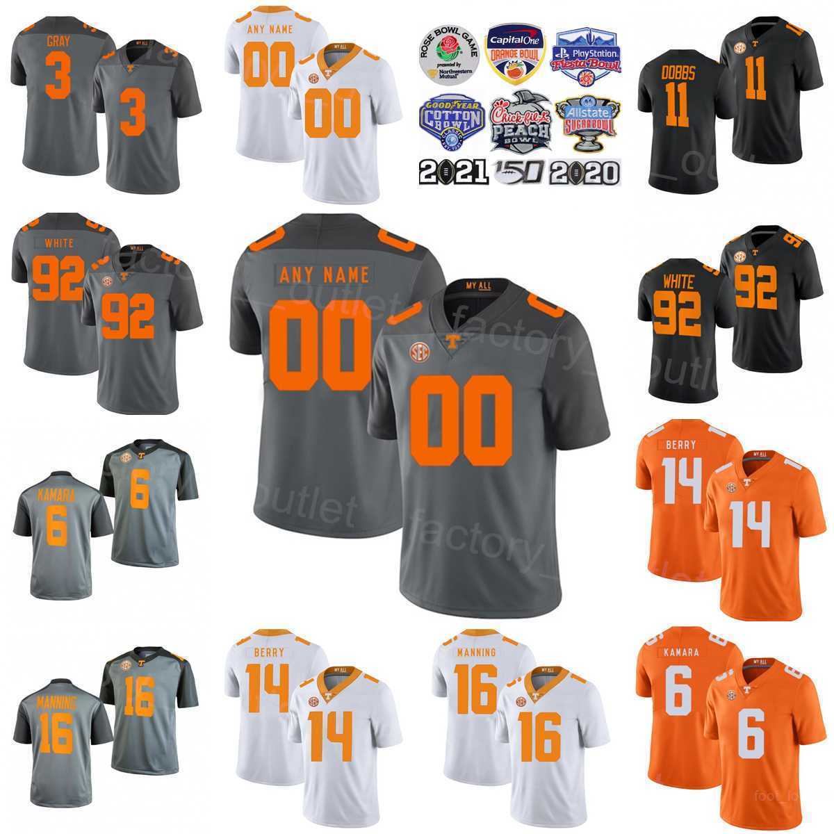 NCAA College Tennessee Volunteers Football 16 Peyton Manning Jersey 6 Alvin Kamara 14 Eric Berry 11 Joshua Dobbs 3 Eric Gray 92 Reggie White University Orange Grey
NCAA College Tennessee Volunteers Football 16 Peyton Manning Jersey 6 Alvin Kamara 14 Eric Berry 11 Joshua Dobbs 3 Eric Gray 92 Reggie White University Orange Grey