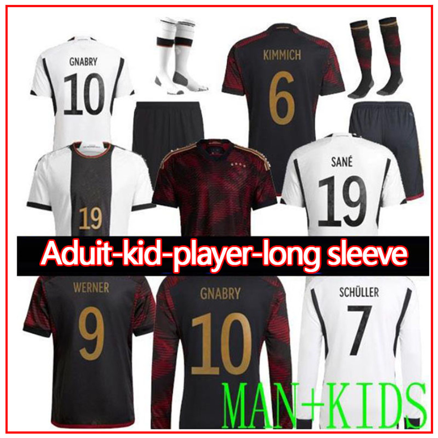 2022 Germanys Soccer Jersey SANE KIMMICH #9 WERNER Shirt #10 GNABRY #7 HAVERTZ #8 GORETZKA #11 REUS #13 MULLER #20 BRANDT World Cup national team Football Uniform 84521410, Home
2022 Germanys Soccer Jersey SANE KIMMICH #9 WERNER Shirt #10 GNABRY #7 HAVERTZ #8 GORETZKA #11 REUS #13 MULLER #20 BRANDT World Cup national team Football Uniform 84521410, Home