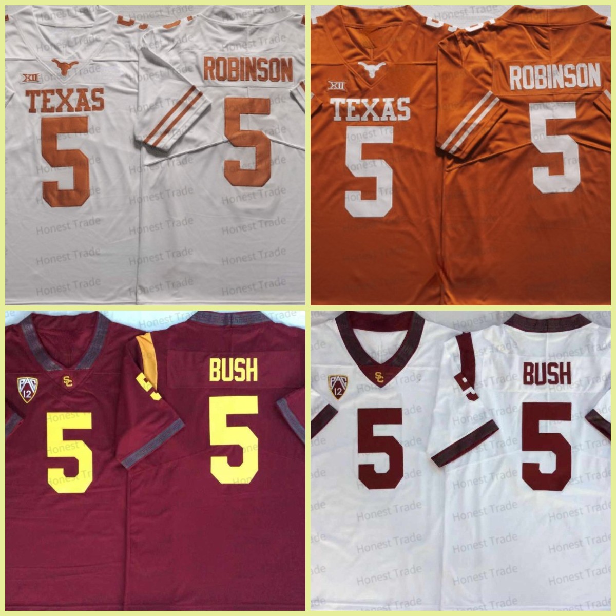 NCAA Football Jersey Texas Longhorns 5 Bijan Robinson College USC Trojans 5 Reggie Bush Red Mens Football Jerseys Stitched, Men jersey
NCAA Football Jersey Texas Longhorns 5 Bijan Robinson College USC Trojans 5 Reggie Bush Red Mens Football Jerseys Stitched, Men jersey