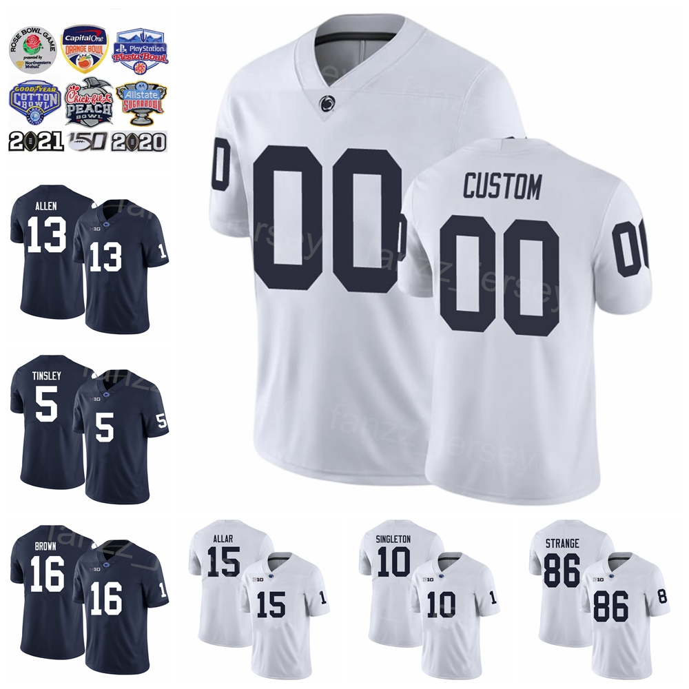 NCAA Football PSU College Penn State Nittany 10 Nicholas Singleton Jersey 13 Kaytron Allen 86 Brenton Strange 5 Mitchell Tinsley 16 JiAyir Brown 15 Drew Allar Team, With name
NCAA Football PSU College Penn State Nittany 10 Nicholas Singleton Jersey 13 Kaytron Allen 86 Brenton Strange 5 Mitchell Tinsley 16 JiAyir Brown 15 Drew Allar Team, With name