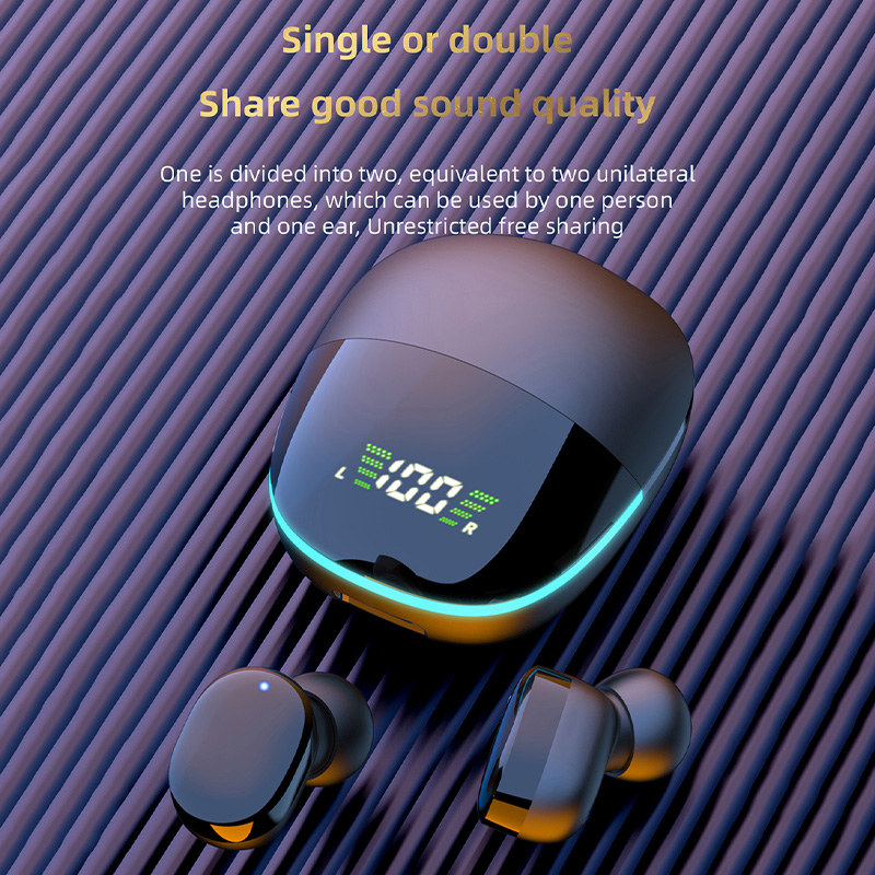 Original G9S Wireless Earphones Bluetooth Headset Sports LED Display Earbuds Noise Reduction Fone Wireless Headphones