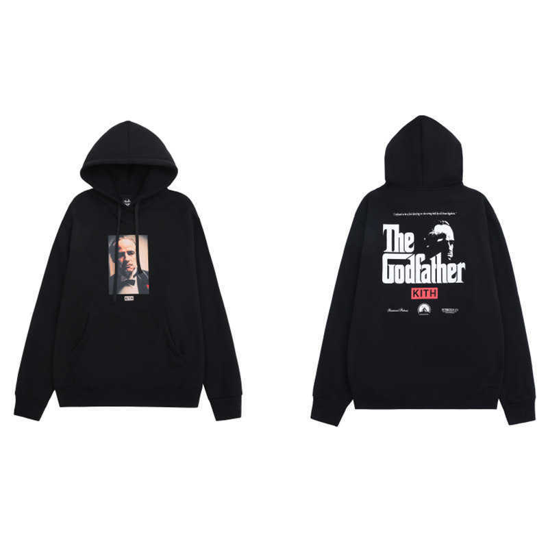 2022 Autumn Winter t Tshirt 3cm Tide Brand Kith Co Named Godfather Film Coat Hoodie Oversize Couple Suit for Men and Women, Black
2022 Autumn Winter t Tshirt 3cm Tide Brand Kith Co Named Godfather Film Coat Hoodie Oversize Couple Suit for Men and Women, Black