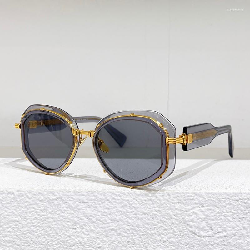 Sunglasses 2022 Top Gold Metal With Translucent Tinted Acetate Weird Frame Women Trim Gradient Lens Fashion
Sunglasses 2022 Top Gold Metal With Translucent Tinted Acetate Weird Frame Women Trim Gradient Lens Fashion