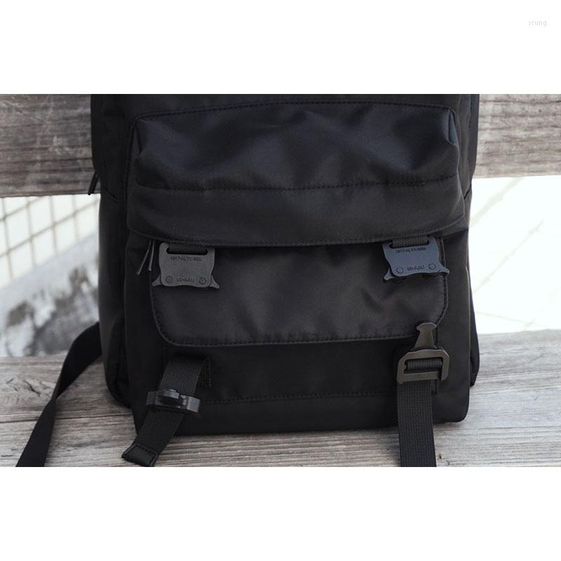 Backpack 20SS ALYX Backpacks Men Women High Quality Black Fashion 1017 9SM Bags Nylon Rubber Patch Zipper
