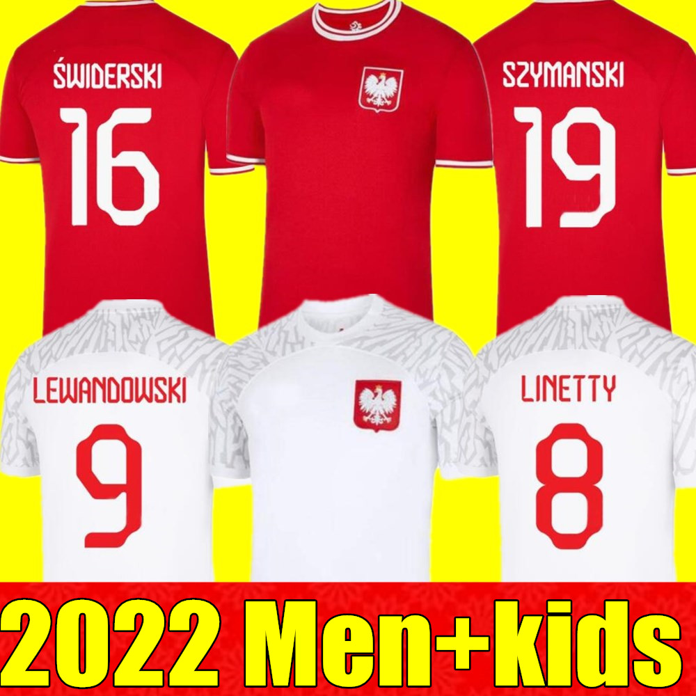 2022 POLAND Soccer Jerseys LEWANDOWSKI MILIK men kids kit home away jersey 22 23 red white ZIELINSKI youth children PISZCZEK Jerseys GROSICKI football shirt, Home+world cup patch
2022 POLAND Soccer Jerseys LEWANDOWSKI MILIK men kids kit home away jersey 22 23 red white ZIELINSKI youth children PISZCZEK Jerseys GROSICKI football shirt, Home+world cup patch