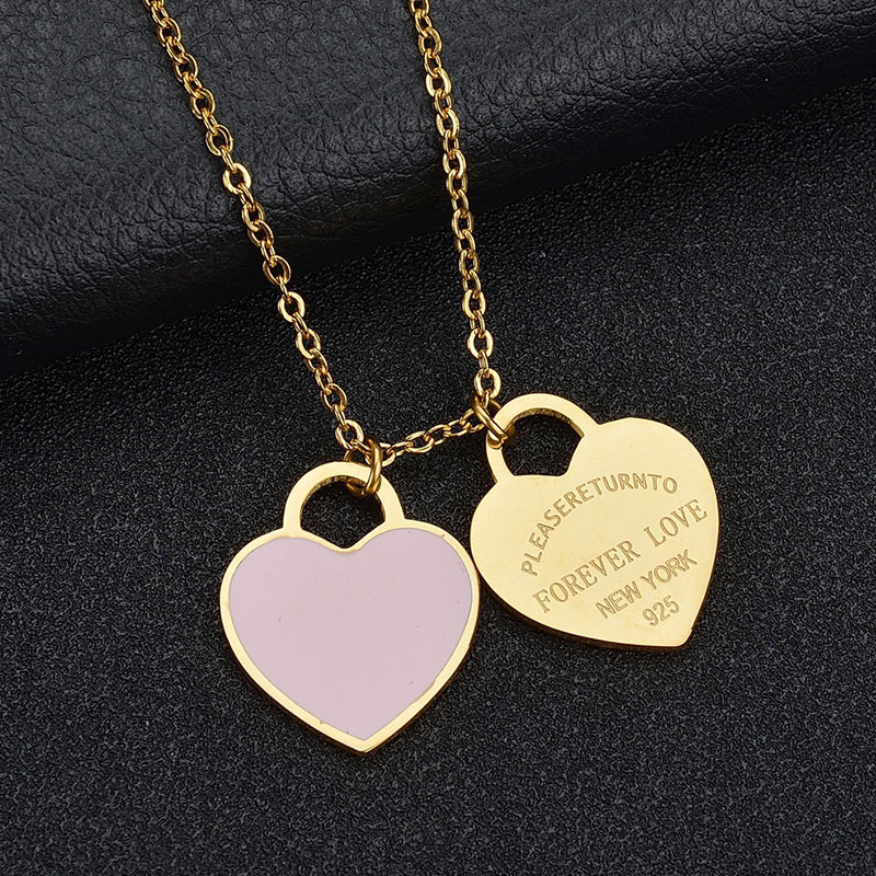 womens jewelry designer pendant necklaces viking chains angel double heart blue enamel green heart pendants necklace 18K Gold Plated luxury mens tennis chain gift
womens jewelry designer pendant necklaces viking chains angel double heart blue enamel green heart pendants necklace 18K Gold Plated luxury mens tennis chain gift