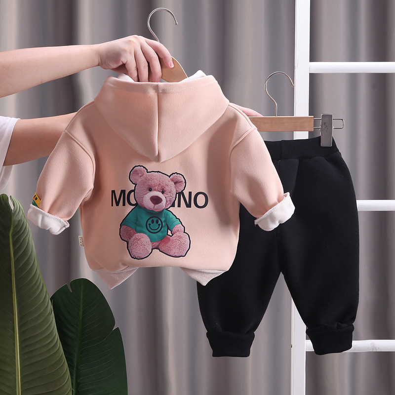 Winter Baby Girls Clothing Set Children Boys Thick Warm Hoodies Pants 2Pcs/Set Toddler Casual Costume Kids Tracksuits, Gray
Winter Baby Girls Clothing Set Children Boys Thick Warm Hoodies Pants 2Pcs/Set Toddler Casual Costume Kids Tracksuits, Gray