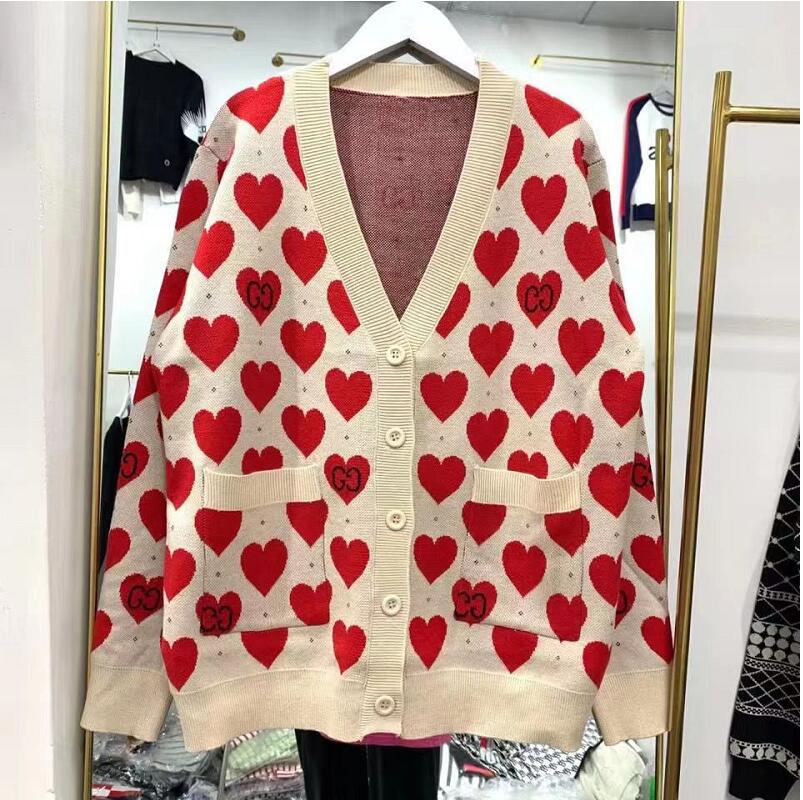 Women's Sweaters Luxury Wool Cardigan Heart Cartoon for V-neck Long-sleeved top puff Dress Knit Loose Casual Coat, 01
Women's Sweaters Luxury Wool Cardigan Heart Cartoon for V-neck Long-sleeved top puff Dress Knit Loose Casual Coat, 01