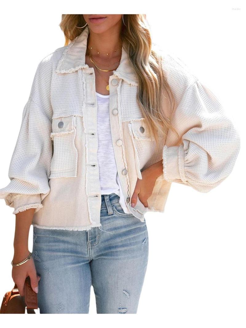 Women' Jackets Rteyno Womens Waffle Knit Shacket Boyfriend Shirt Jacket Button Down Blouse Loose Fit Long Sleeve Tops, Apricot b
Women' Jackets Rteyno Womens Waffle Knit Shacket Boyfriend Shirt Jacket Button Down Blouse Loose Fit Long Sleeve Tops, Apricot b