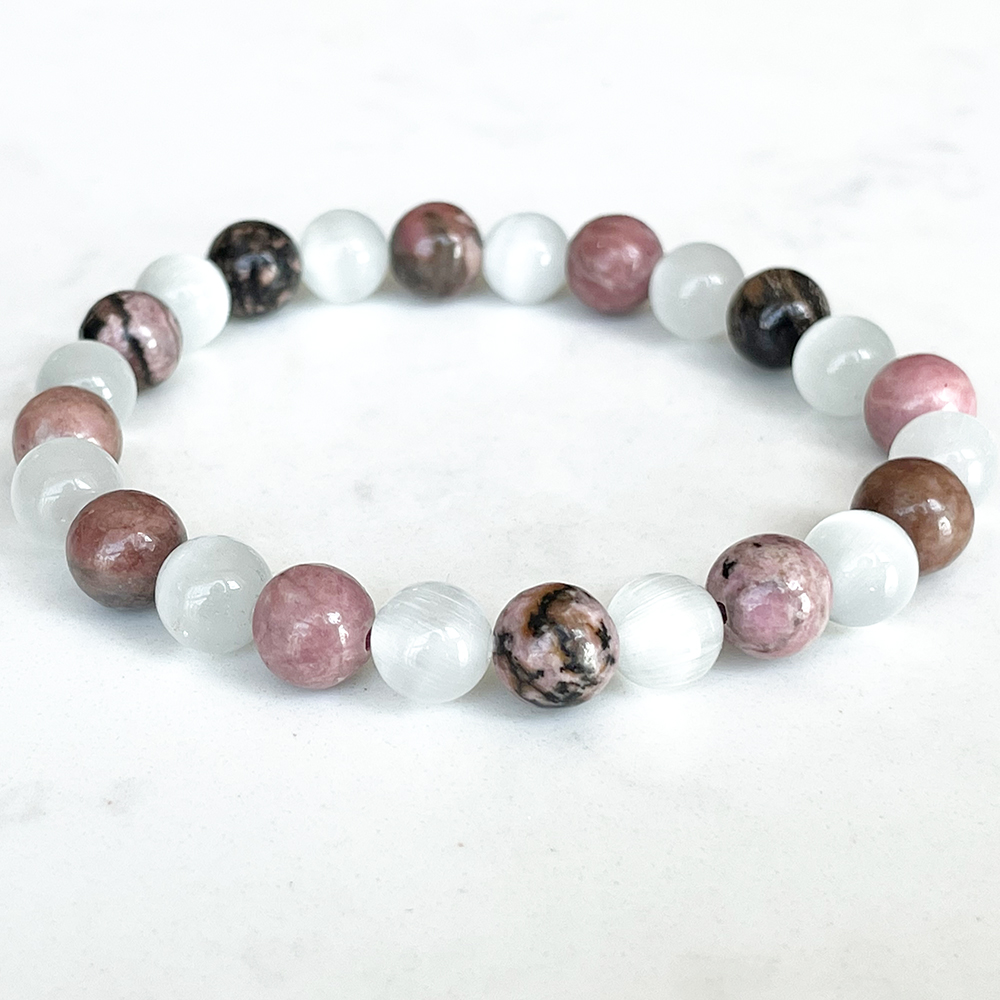 Strand MG1722 Womens Scorpio Zodiac Bracelet 8 MM Black Vein Rhodonite AA Grade Selenite Chakra Wrist Mala Natural Gemstone Jewelry
Strand MG1722 Womens Scorpio Zodiac Bracelet 8 MM Black Vein Rhodonite AA Grade Selenite Chakra Wrist Mala Natural Gemstone Jewelry