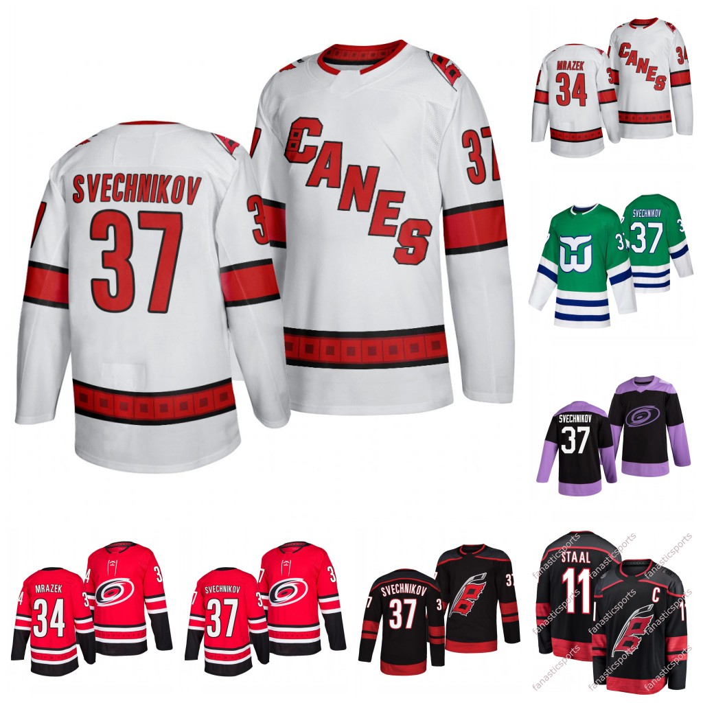 College wear Youth 37 Andrei Svechnikov Carolina Hurricanes Petr Mrazek Sebastian Aho Brett Pesce Teuvo Teravainen Justin Williams Justin Fa, New road youth: size s-xl
College wear Youth 37 Andrei Svechnikov Carolina Hurricanes Petr Mrazek Sebastian Aho Brett Pesce Teuvo Teravainen Justin Williams Justin Fa, New road youth: size s-xl