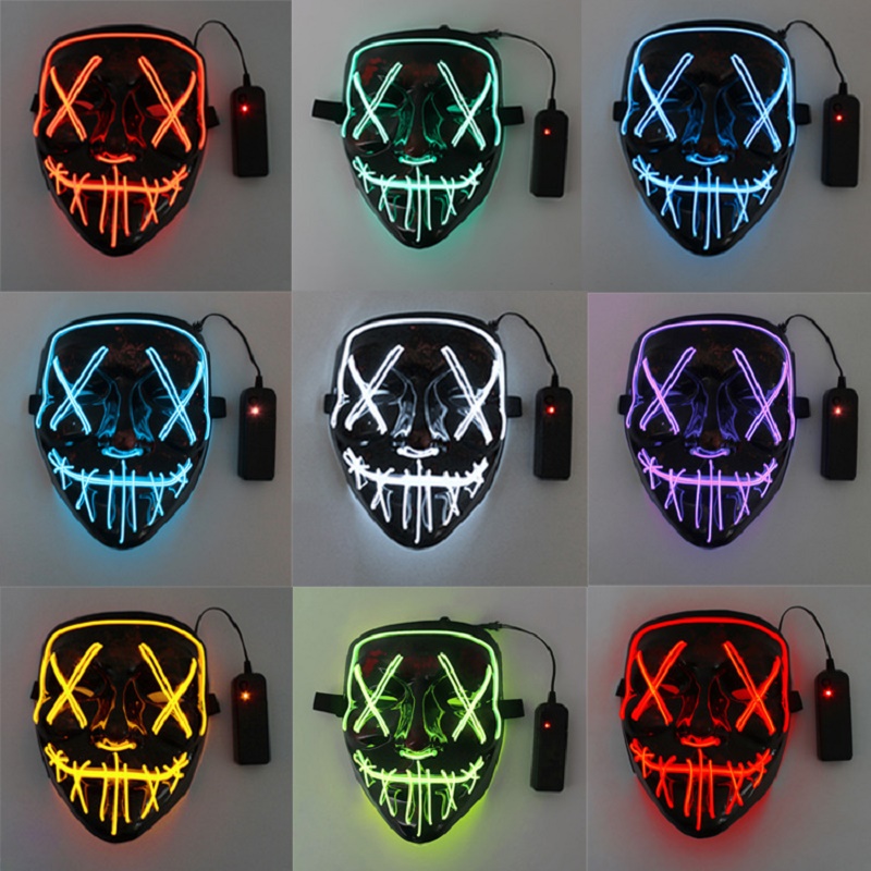 Manufacturer wholesale 10 color 20cm LED toy luminous mask Halloween costume party scary face mask
Manufacturer wholesale 10 color 20cm LED toy luminous mask Halloween costume party scary face mask