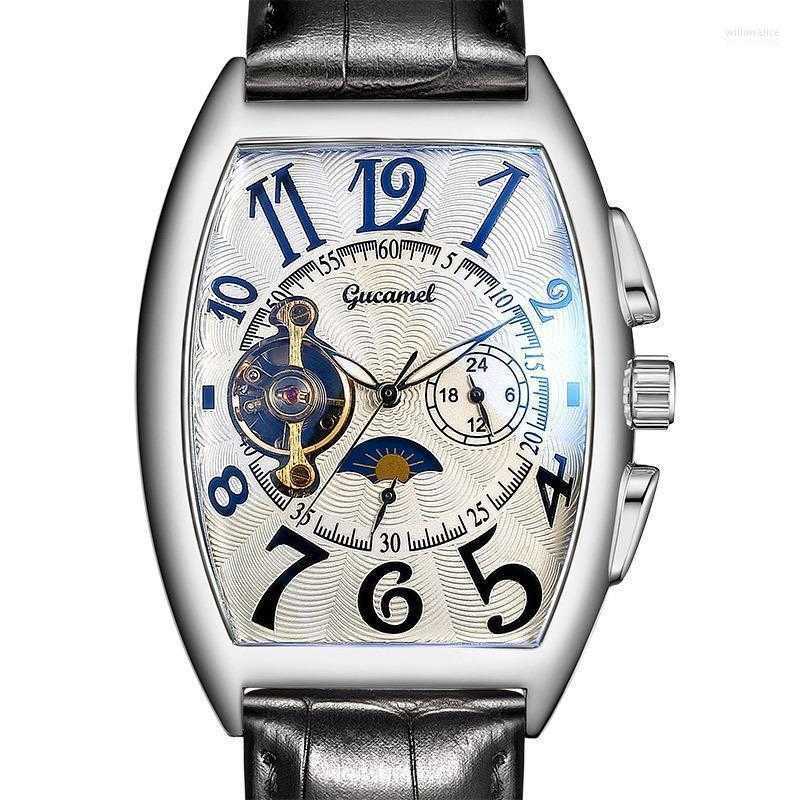 Wristwatches Frank Same Design Limited Edition Leather Tourbillon Mechanical Watch Muller Mens Tonneau Top Male Gift Will22, Rose-rose
Wristwatches Frank Same Design Limited Edition Leather Tourbillon Mechanical Watch Muller Mens Tonneau Top Male Gift Will22, Rose-rose